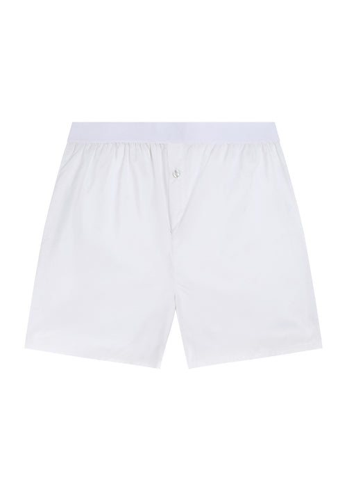 Alex - White Boxer Shorts